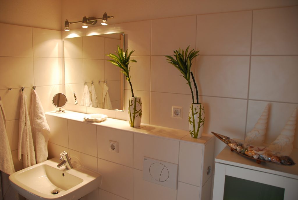 Badezimmer im Ferienhaus Ostseebrise in Sierksdorf
